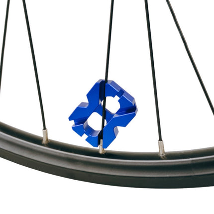 BIKERSAY BT058 Bicycle Spoke Wrench Wheel Ring Steel Wire Winding Tool(Blue)-garmade.com