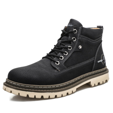 SY-5888 Outdoor Work Shoes Casual Lovers Martin Boots Men Shoes, Size: 38(Black)-garmade.com