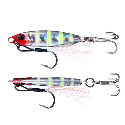 2 PCS HENGJIA Shore Casting Lead Fish Long-distance Casting Sinker Double Hook Lure, Size: 16g(8)-garmade.com