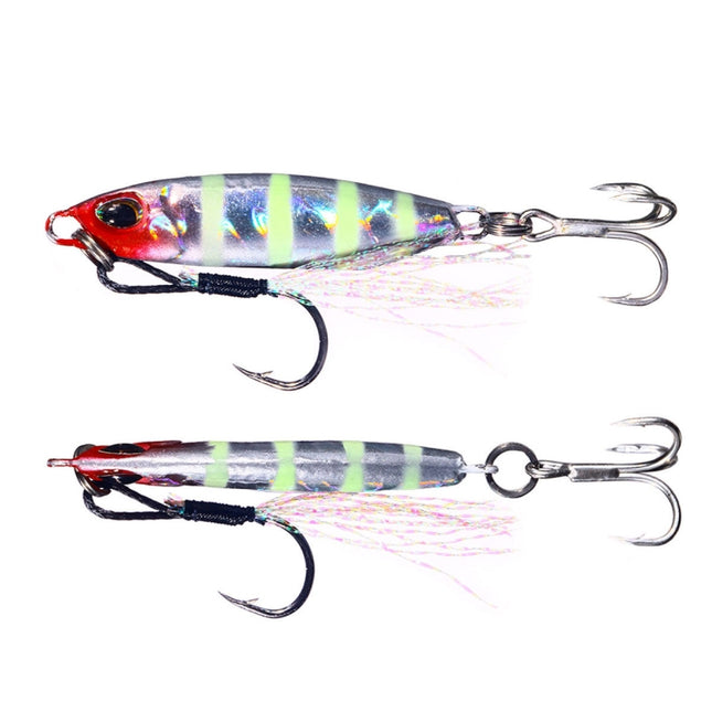 2 PCS HENGJIA Shore Casting Lead Fish Long-distance Casting Sinker Double Hook Lure, Size: 32g(8)-garmade.com