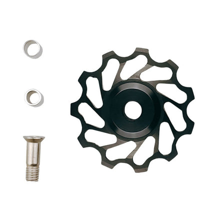 BIKERSAY Bicycle Rear Derailleur Bearing Guide Wheel Accessories, Color: SDL-11 Black-garmade.com