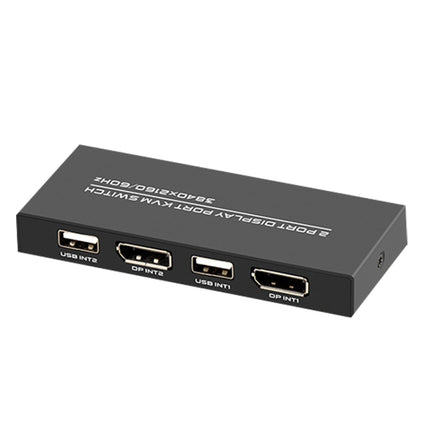 FJGEAR FJ-DK201 60HZ 2 Ports DP + USB To KVM Switcher With Desktop Controller-garmade.com