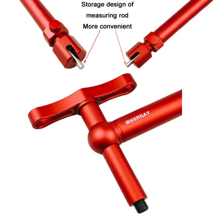BIKERSAY Bicycle Wheelset Rear Change Lug Tail Hook Correction Tool, Color: BT053S Red-garmade.com