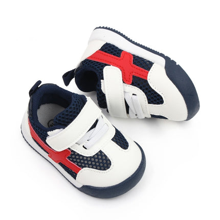 D2678 Autumn Baby Shoes Super Skin Children Sport White Shoees, Size: 16(Dark Blue)-garmade.com