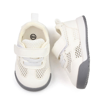 D2678 Autumn Baby Shoes Super Skin Children Sport White Shoees, Size: 20(Single Net White)-garmade.com