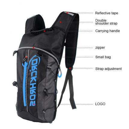 DRCKHROS DH115 Outdoor Running Sports Cycling Water Bag Backpack, Color: Black Orange-garmade.com