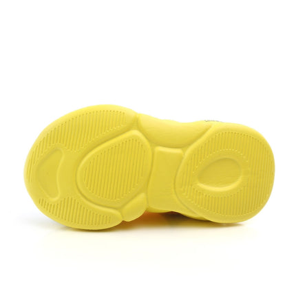 D2232 Breathable Baby Walking Shoes Fly Woven Mesh Children Casual Shoes, Size: 23(Yellow)-garmade.com