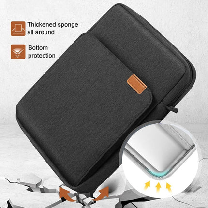 Vertical Laptop Bag Handheld Shoulder Crossbody Bag, Size: 13.3 Inch(Blue)-garmade.com