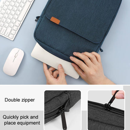 Vertical Laptop Bag Handheld Shoulder Crossbody Bag, Size: 13.3 Inch(Black)-garmade.com