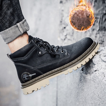 SY-5888M Winter Outdoor Work Shoes Casual Martin Boots, Size: 38(Black)-garmade.com