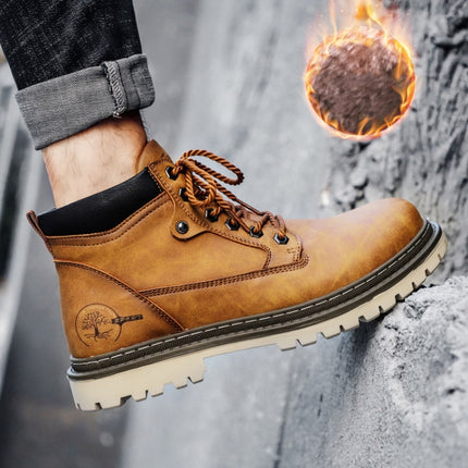 SY-5888M Winter Outdoor Work Shoes Casual Martin Boots, Size: 38(Yellow)-garmade.com