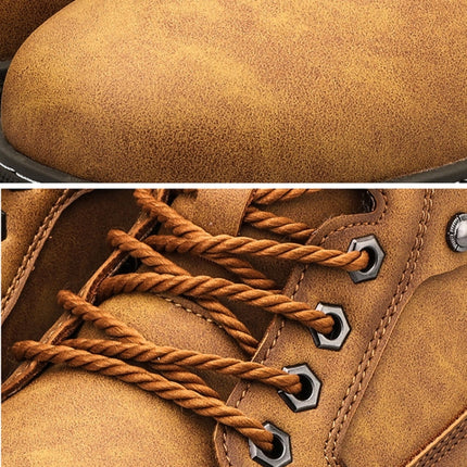 SY-5888M Winter Outdoor Work Shoes Casual Martin Boots, Size: 43(Yellow)-garmade.com