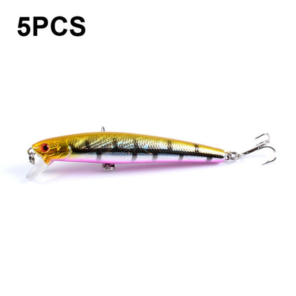 5 PCS M0205 9.6cm/9.8g Minnow Bionic Fake Bait Plastic Floating Hard Bait(2)-garmade.com