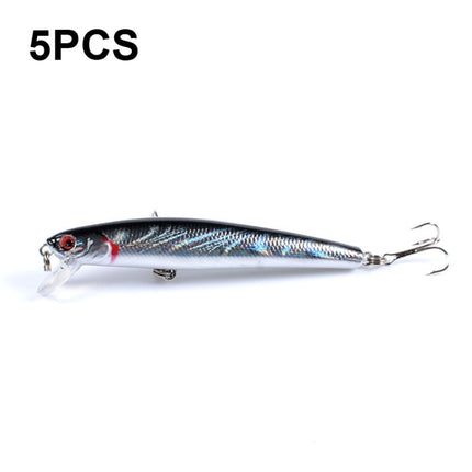 5 PCS M0205 9.6cm/9.8g Minnow Bionic Fake Bait Plastic Floating Hard Bait(4)-garmade.com