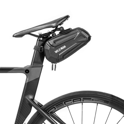 WILD MAN XT7 1.2L Mountain Bike EVA Hard Shell Waterproof Wear-resistant Tail Bag(Sun Pattern Style)-garmade.com