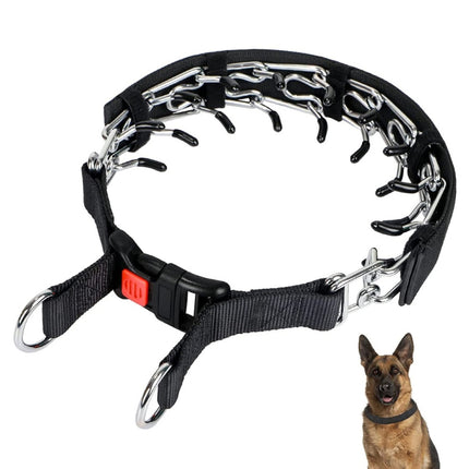 Cloth Tape Paste Detachable Training Stimulation Dog Collar, Size: L 3.5mm x 55cm(With Cap)-garmade.com