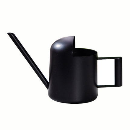300ML Stainless Steel Watering Can with Long Spout(Black)-garmade.com