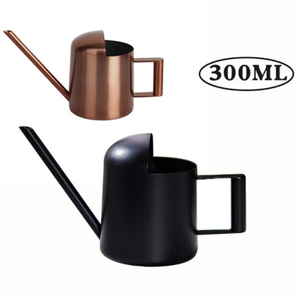 300ML Stainless Steel Watering Can with Long Spout(Bronze)-garmade.com