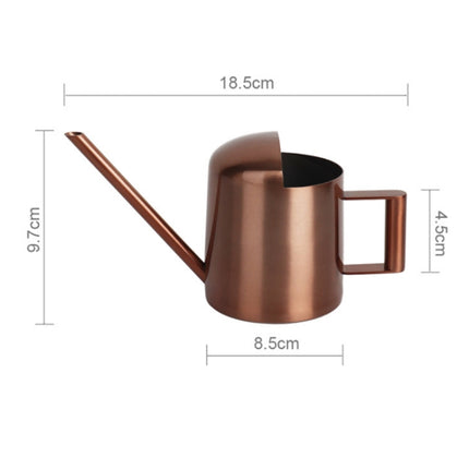 300ML Stainless Steel Watering Can with Long Spout(Black)-garmade.com