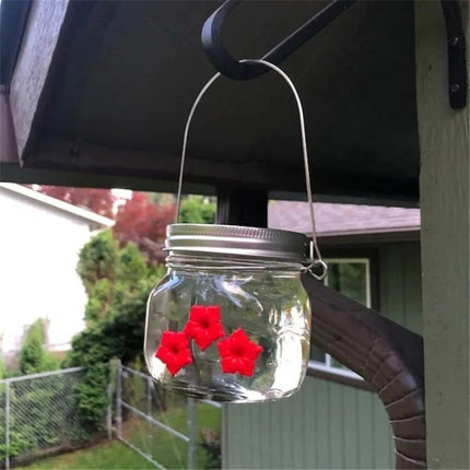 Hanging Bird Feeder Outdoor Hummingbird Feeder Jar-garmade.com