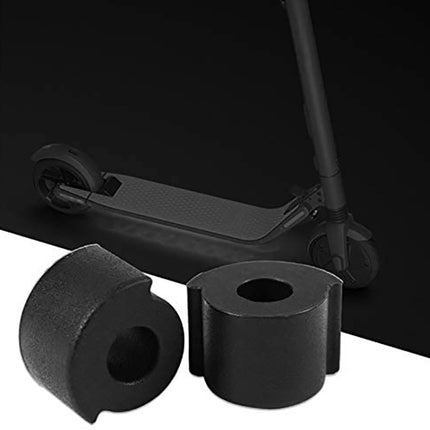 2 PCS For Ninebot ES2 Scooter Folding Parts Silicone Shock Pad(Black)-garmade.com