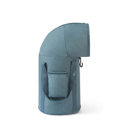 Foldable Foot Bath Bucket Knee Foot Tub Portable Bath Bag For Travel Camping(Blue)-garmade.com