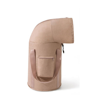 Foldable Foot Bath Bucket Knee Foot Tub Portable Bath Bag For Travel Camping(Pink)-garmade.com