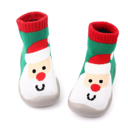 D2293 Children Cartoon Christmas Floor Socks Non-slip Shoes, Size: 24-25(Santa Claus)-garmade.com