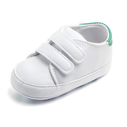 D0735 PU Leather Soft Soled Slip-On Baby Walking Shoes, Size: 11cm(Greentail)-garmade.com