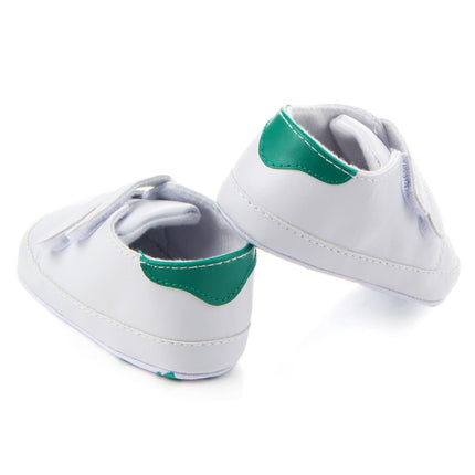 D0735 PU Leather Soft Soled Slip-On Baby Walking Shoes, Size: 11cm(Greentail)-garmade.com