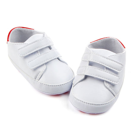 D0735 PU Leather Soft Soled Slip-On Baby Walking Shoes, Size: 12cm(Redtail)-garmade.com