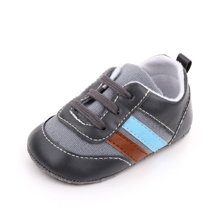 D2566 Soft Soled Non-slip Baby Walking Shoes, Size: 11cm(Grey)-garmade.com