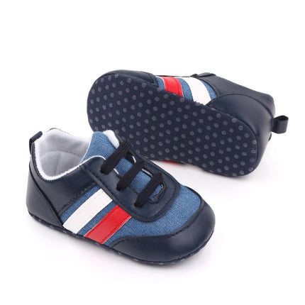 D2566 Soft Soled Non-slip Baby Walking Shoes, Size: 12cm(Blue)-garmade.com