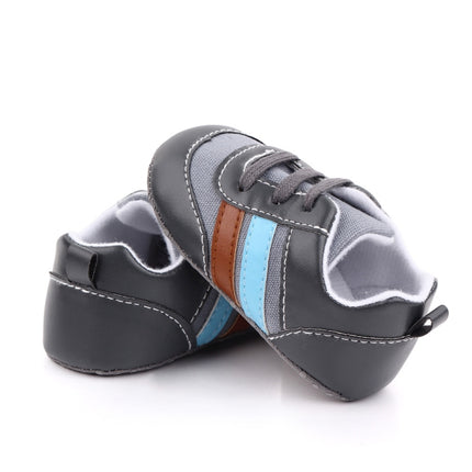 D2566 Soft Soled Non-slip Baby Walking Shoes, Size: 12cm(Grey)-garmade.com