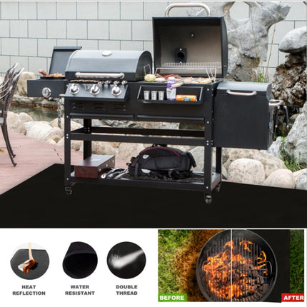 YEGBONG Fireplace Brazier Fire Mat Outdoor Lawn Patio Grill Fire Mat, Size: 39x47 Inches-garmade.com