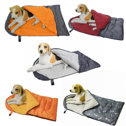 Pet Supplies Pet Shelter Dogs Waterproof Warm Sleeping Bag, Color: Orange-garmade.com