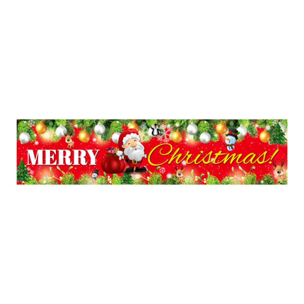 Christmas Patio Banner Party Decoration Supplies 50 x 250cm(Style 17)-garmade.com