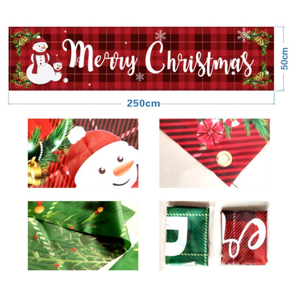 Christmas Patio Banner Party Decoration Supplies 50 x 250cm(Style 10)-garmade.com