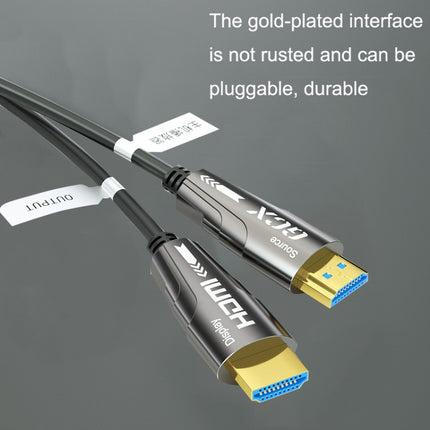 HDMI 2.0 Male To HDMI 2.0 Male 4K HD Active Optical Cable, Cable Length: 15m-garmade.com
