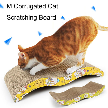 M Corrugated Cat Scratching Board Fun Cat Sharpening Board Color Random Delivery-garmade.com