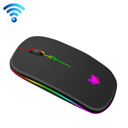 XUNSVFOX XYH50 4 Keys USB Charging Business Office Wireless Light Mouse(Black)-garmade.com