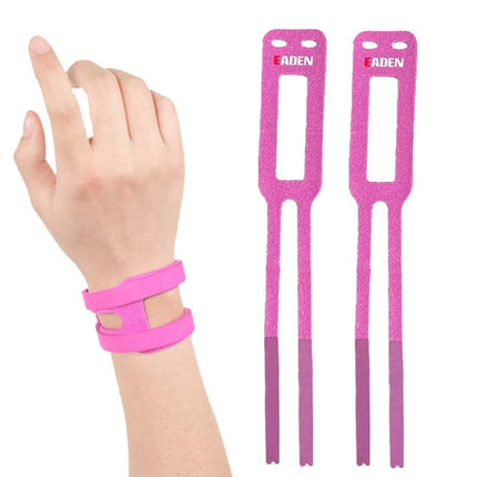 1 Pair EADEN Sports Wrist Brace Yoga Fitness TFCC Support Wrist Cover, Size: S(Comfortable Pink)-garmade.com