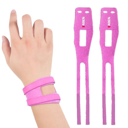 1 Pair EADEN Sports Wrist Brace Yoga Fitness TFCC Support Wrist Cover, Size: M(Reinforced Pink)-garmade.com