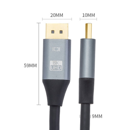 DP1.4 Version 8K DisplayPort Male to Male Electric Graphics Card HD Cable, Length: 1m-garmade.com