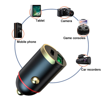 22.5W Car Mini USB Fast Charging Mobile Phone Charger-garmade.com
