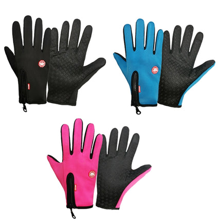Winter Outdoor Riding Sports Waterproof Touch Screen Glove, Size: XL(H041 Red)-garmade.com