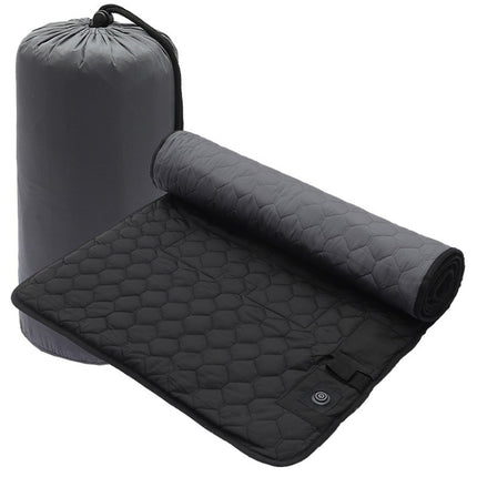 Winter USB Rechargeable Smart Seven Zone Heating Anti-cold Sleeping Bag Pad(Black Gray)-garmade.com