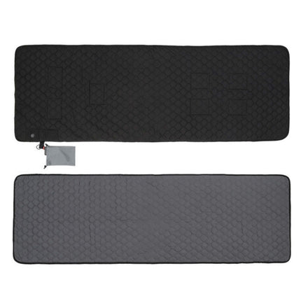 Winter USB Rechargeable Smart Seven Zone Heating Anti-cold Sleeping Bag Pad(Black Gray)-garmade.com