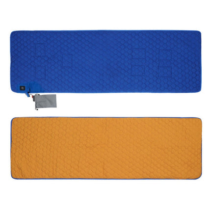 Winter USB Rechargeable Smart Seven Zone Heating Anti-cold Sleeping Bag Pad(Blue Orange)-garmade.com