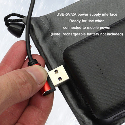 Winter USB Rechargeable Smart Seven Zone Heating Anti-cold Sleeping Bag Pad(Black Gray)-garmade.com